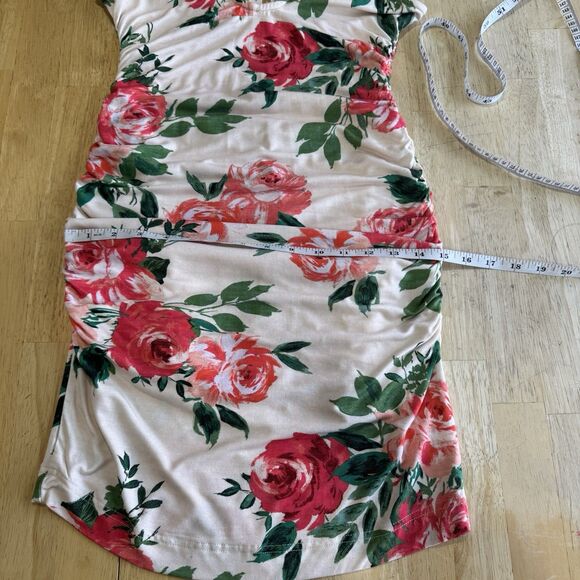 Anthropologie Daily Practice Eureka Floral Print Dress Bodycon Soft Size XS NEW - Picture 10 of 15